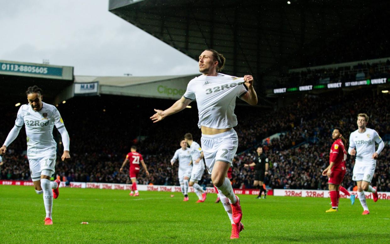 Luke Ayling scores for Leeds against Bristol City - Alex Dodd - CameraSport via Getty Images