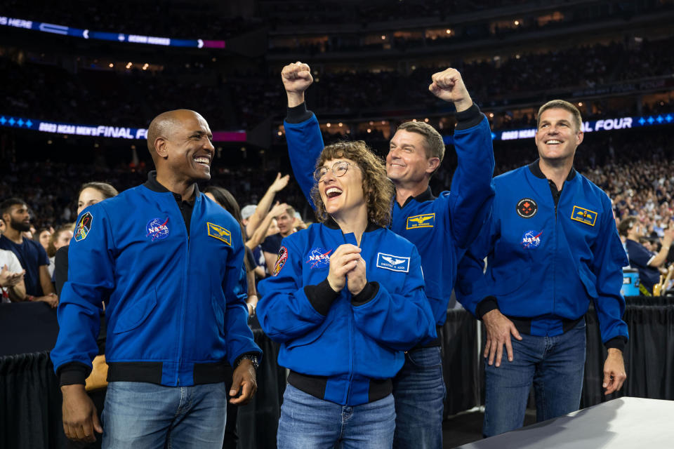 Victor Glover, Christina Koch, Reid Wiseman, and Jeremy Hansenr (Riley McClenaghan / NASA)