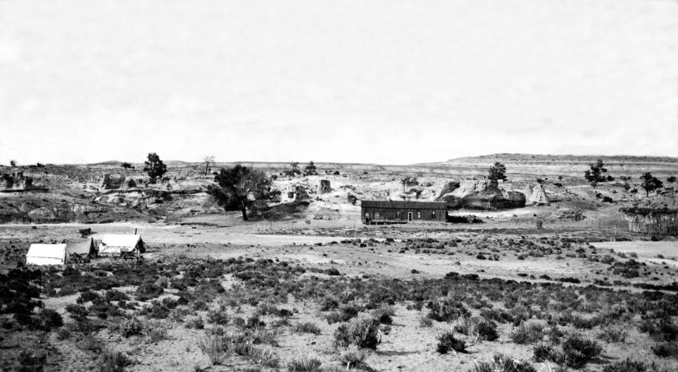 The Ojo Alamo area where the Alamosaurus was discovered