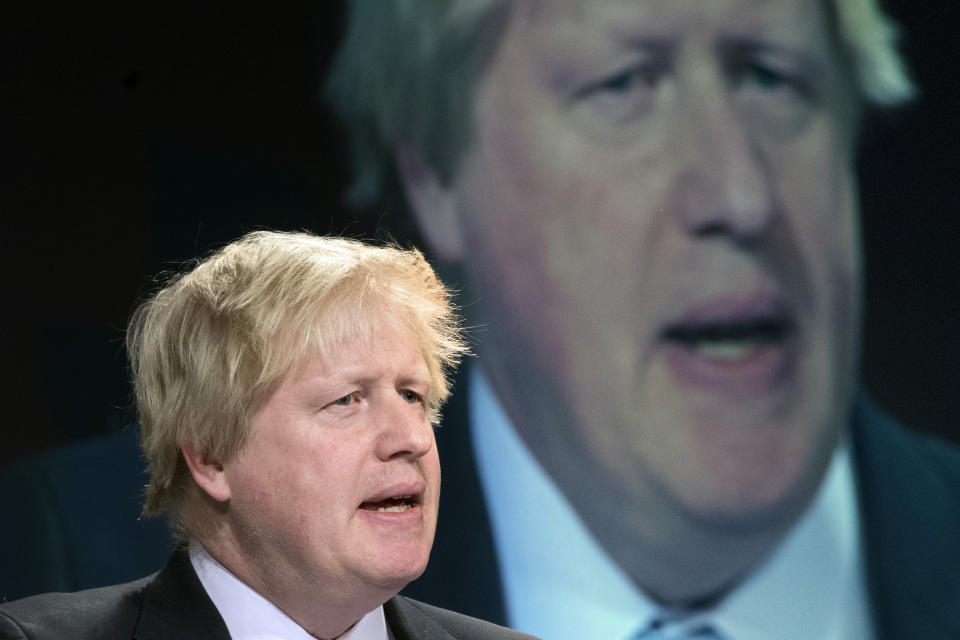 Boris Johnson at the British Chambers of Commerce Annual Conference 2017 in central London.