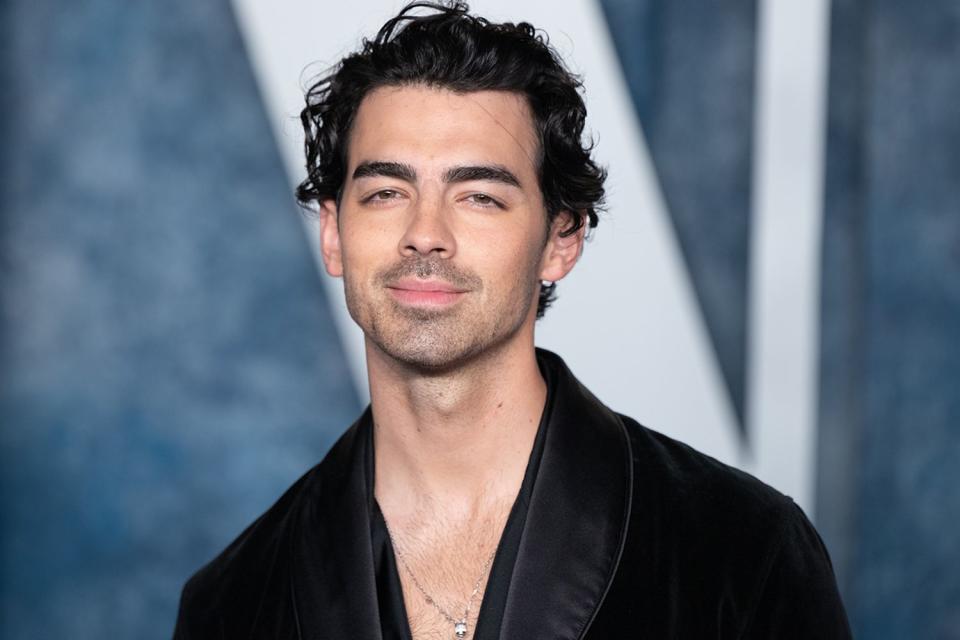 <p> Robert Smith/Patrick McMullan via Getty Images</p> Joe Jonas attends the 2023 Vanity Fair Oscar Party hosted by Radhika Jones