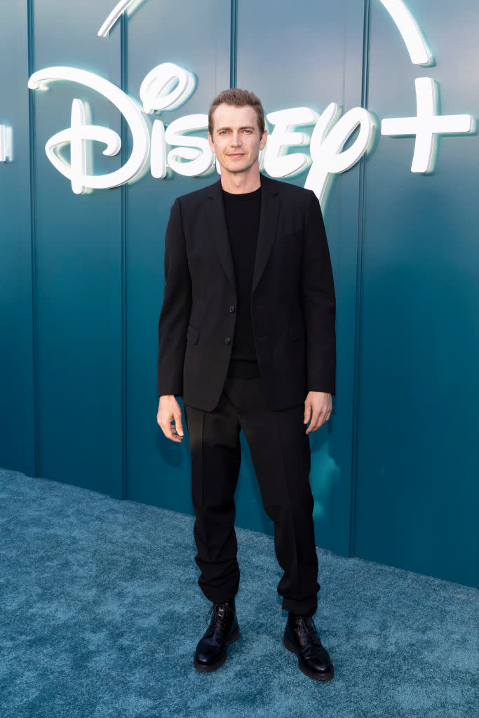 Hayden Christensen on the blue carpet