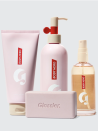 <p><strong>Glossier</strong></p><p>glossier.com</p><p><strong>$56.00</strong></p><p><a href="https://fave.co/3nJdbYs" rel="noopener" target="_blank" data-ylk="slk:Shop Now;elm:context_link;itc:0;sec:content-canvas" class="link ">Shop Now</a></p><p>Smooth, supple skin is the ultimate gift. This four-piece set comes equipped with the heroes that'll rescue and renew your skin. I'll definitely be adding a few of these to my cart.</p>