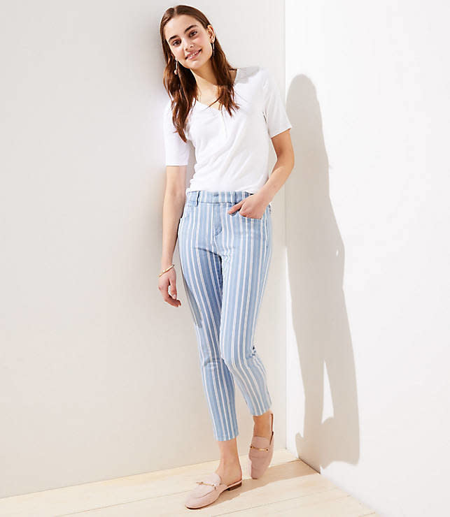 Normally $79.50, <strong><a href="https://fave.co/2FJxJdl" target="_blank" rel="noopener noreferrer">get them half off at Loft</a></strong>.&lt;br&gt;<br /><strong>Sizes</strong>: 24 to 34&lt;br&gt;<br />Regular, Petite