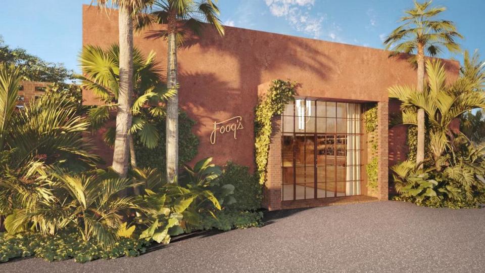 A rendering of the outside of Fooq’s, scheduled to open in Little River at the end of 2024.