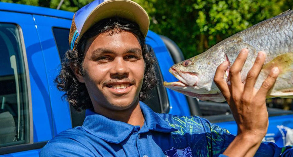 Keegan Payne with the winning Million Dollar Fish.