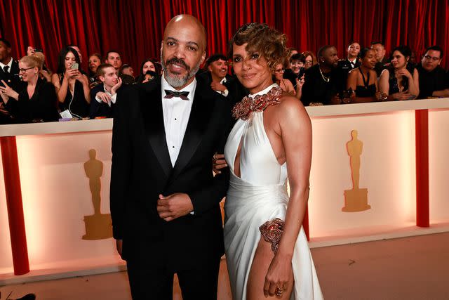 <p>Emma McIntyre/Getty </p> Halle Berry and longtime partner Van Hunt attended the Academy Awards together in March.