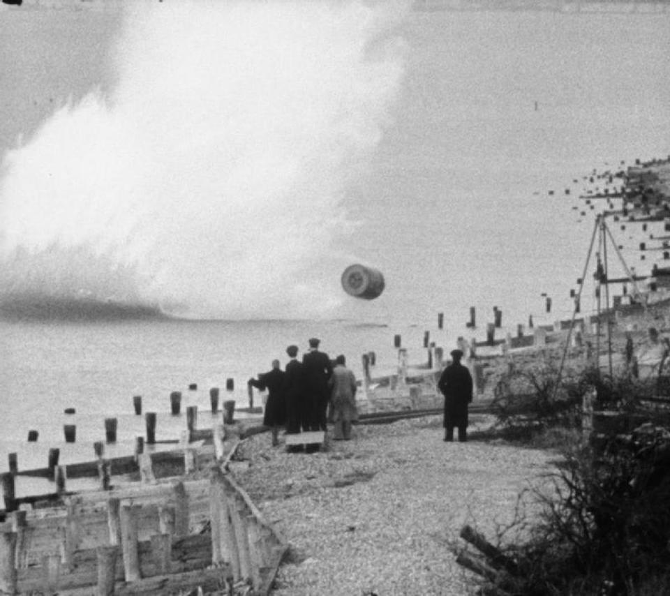 Dambuster Bouncing bomb training WWII