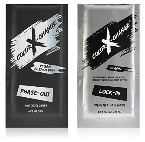 2) Phase-Out Gentle Dye Decolorizer + Intensive Hair Mask