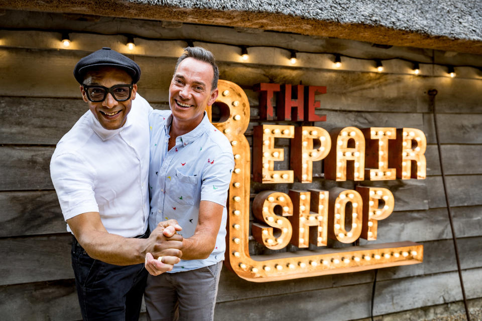 Jay Blades with Craig Revel Horwood (Guy LevyBBC/PA)