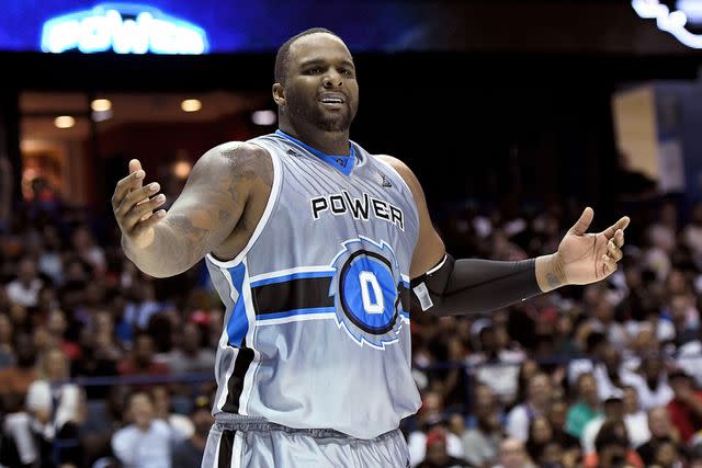 <p>Stacy Revere/BIG3 via Getty</p> Glen Davis on Aug. 03, 2019