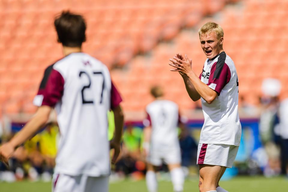 Juan Diego Catholic plays Morgan during the 3A boys soccer championship game at America First Field in Sandy on May 12, 2023. | Ryan Sun, Deseret News