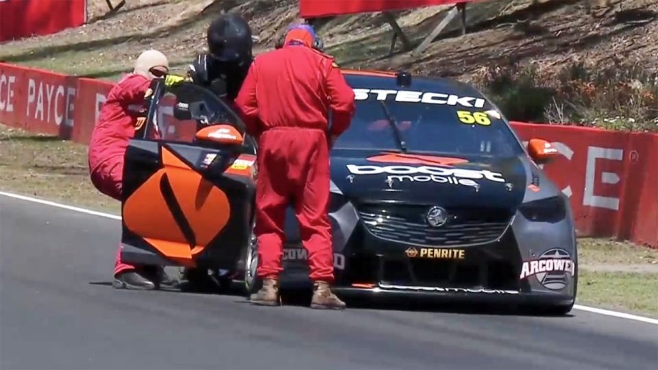 Brodie Kostecki, pictured here getting out of his car.