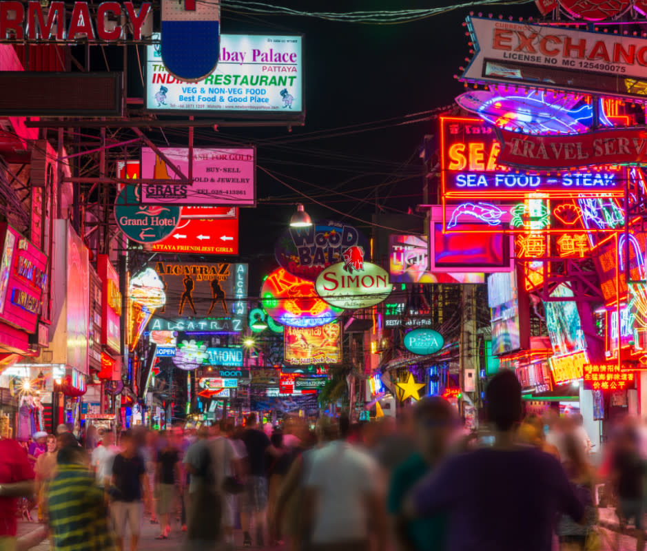 Pattaya at night.<p>Getty Images</p>