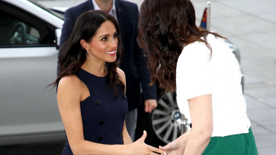 The Duchess of Sussex stepped out in Auckland, New Zealand, on Tuesday in a familiar look.