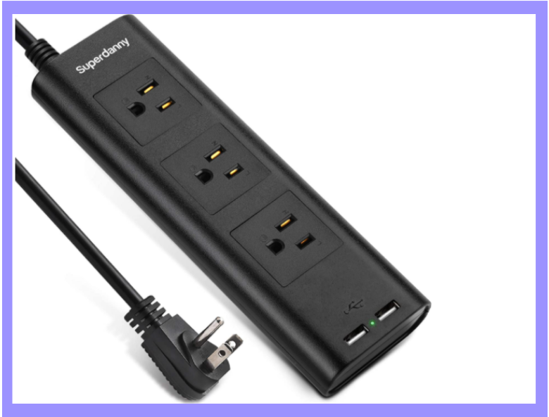 Juice up five devices at once with this lovely power strip. (Photo: Amazon)