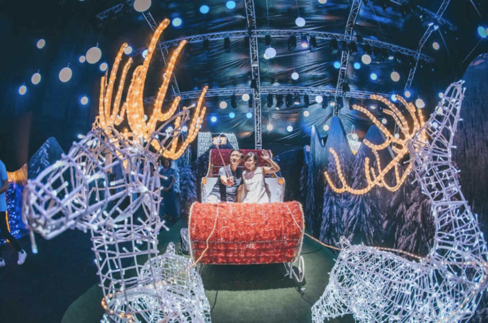 Taking a selfie at Christmas Wonderland. Photo: Blue Sky Events