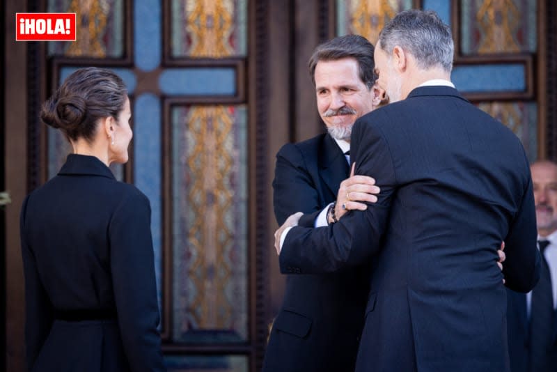 Los reyes Felipe y Letizia y Pablo de Grecia