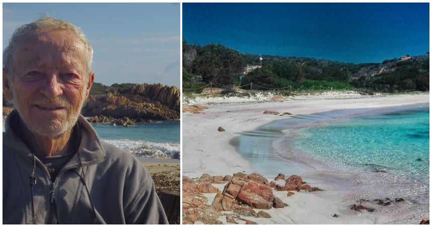老翁獨居31年，認為自己居住的孤島現在是全世界最安全的地方。（合成圖／Mauro Da Budelli臉書、IG）