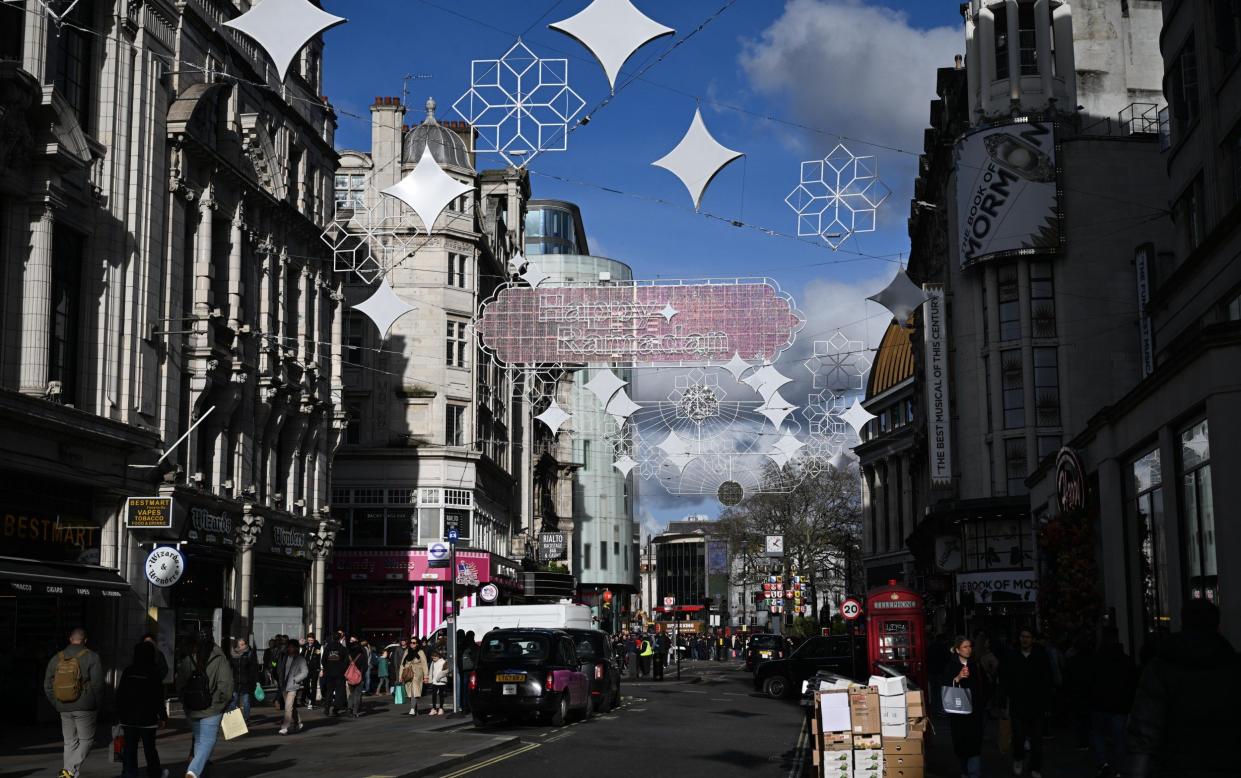 The Ramadan lights on display in London's West End