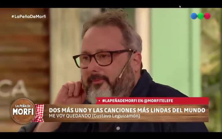 Gerardo Rozín en su última emisión al frente de La peña de morfi en diciembre de 2021