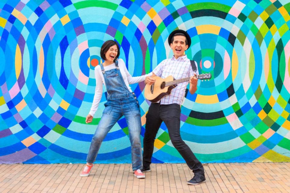 Christina and Andrés are the Latin Grammy-winning music duo 123 Andrés.