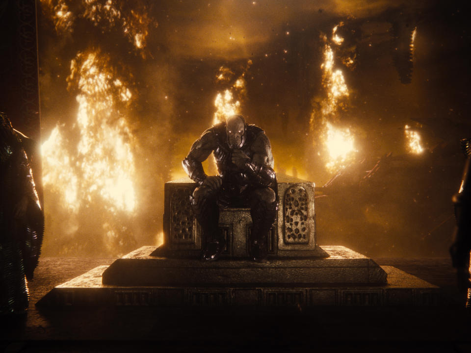 A new villain Darkseid Zack Snyder's cut of <i>Justice League</i><span class="copyright">HBO Max</span>