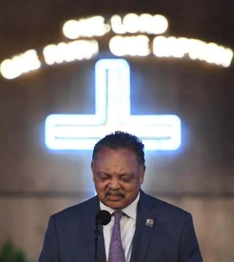 The Rev. Jesse Jackson -- a family friend of Aretha Franklin -- speaks in celebration of her life at New Bethel Baptist Church, where her father was the pastor