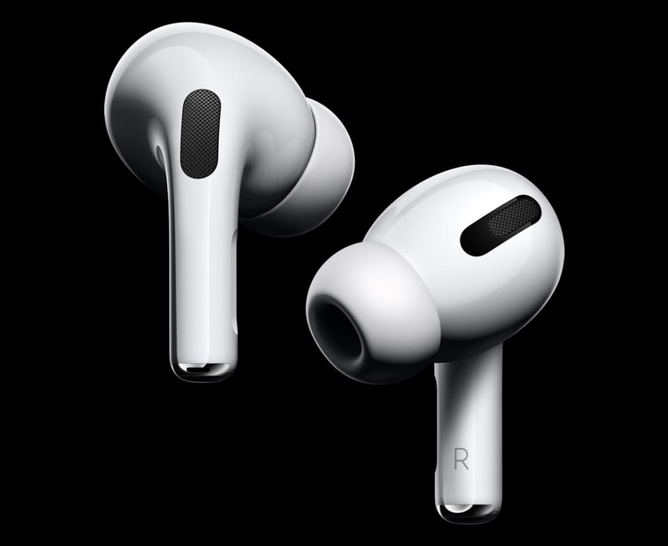 Apple's AirPods Pro feature active noise cancelling technology, a new design, and a number of other great features. (Image: Apple)