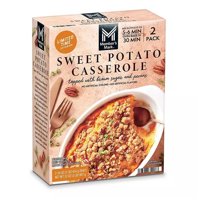 frozen sweet potato casserole from sams club