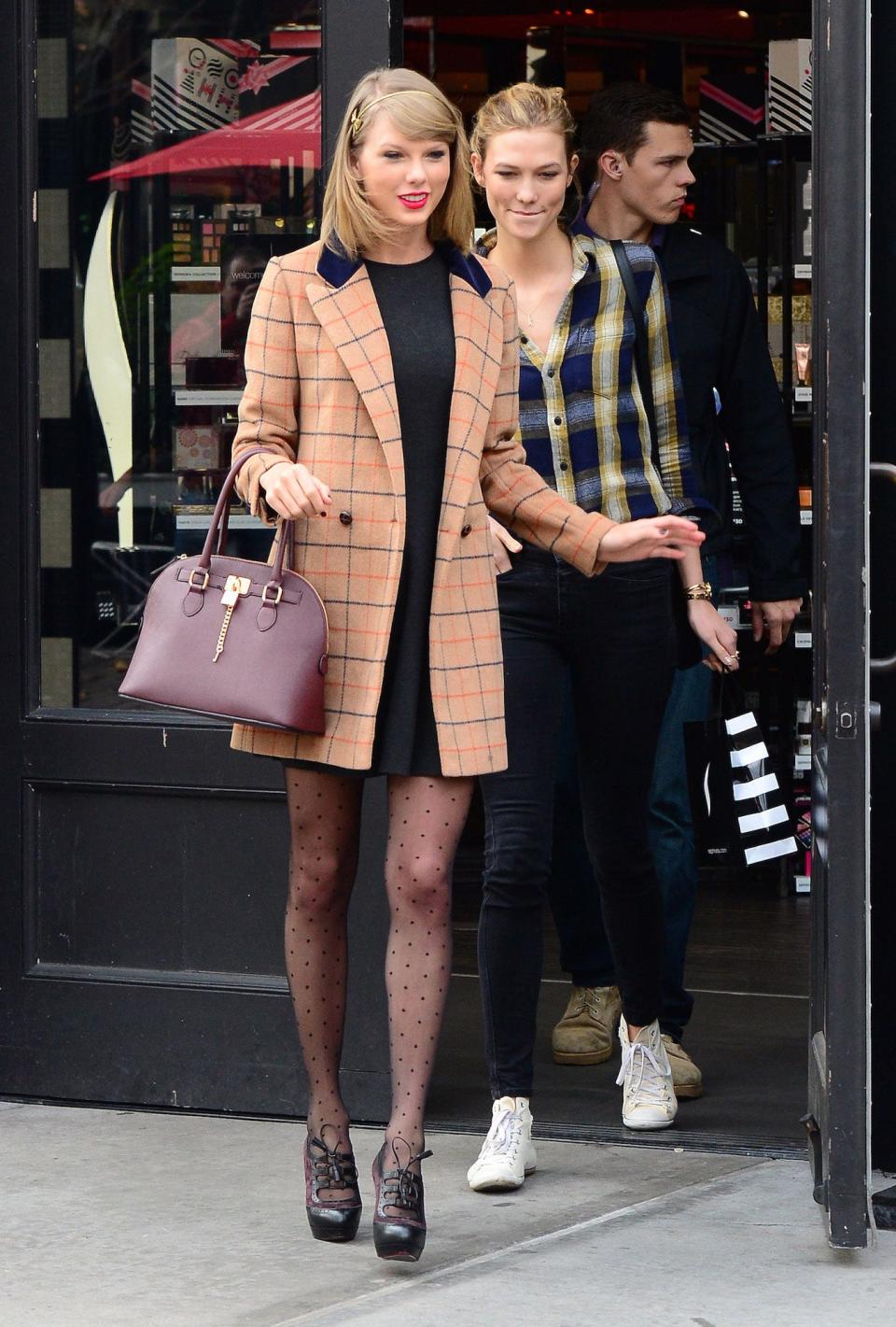 Taylor Swift and Karlie Kloss in New York City on November 12, 2014.