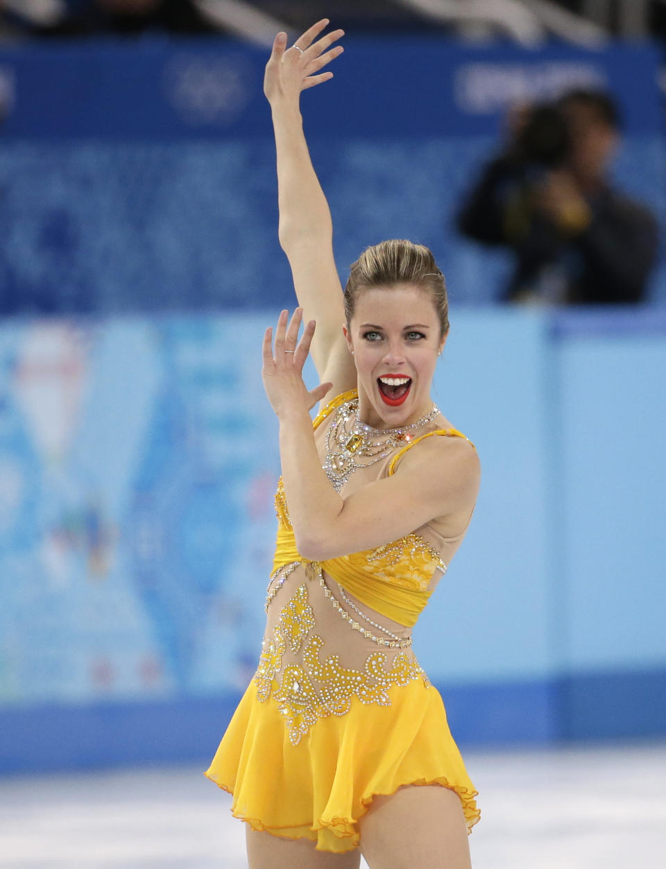 <p>Ashley Wagner left Sochi with a bronze medal, but continued competing with the goal of making the 2018 PyeongChang games. She finished fourth at the US National Championships and was named an alternate for Team USA. </p>