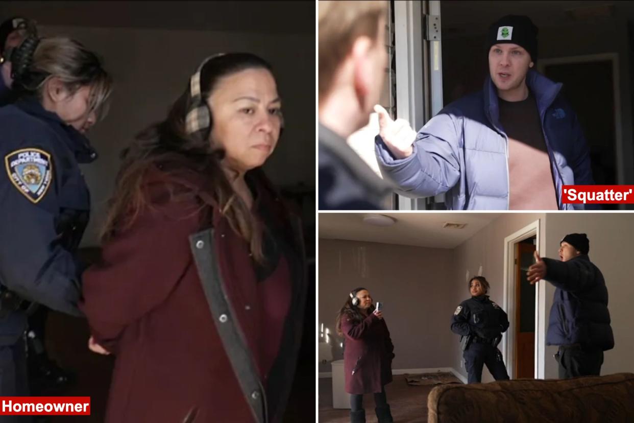 Fed-up homeowner arrested after tense standoff with squatters 'stealing' $1M house she inherited from parents