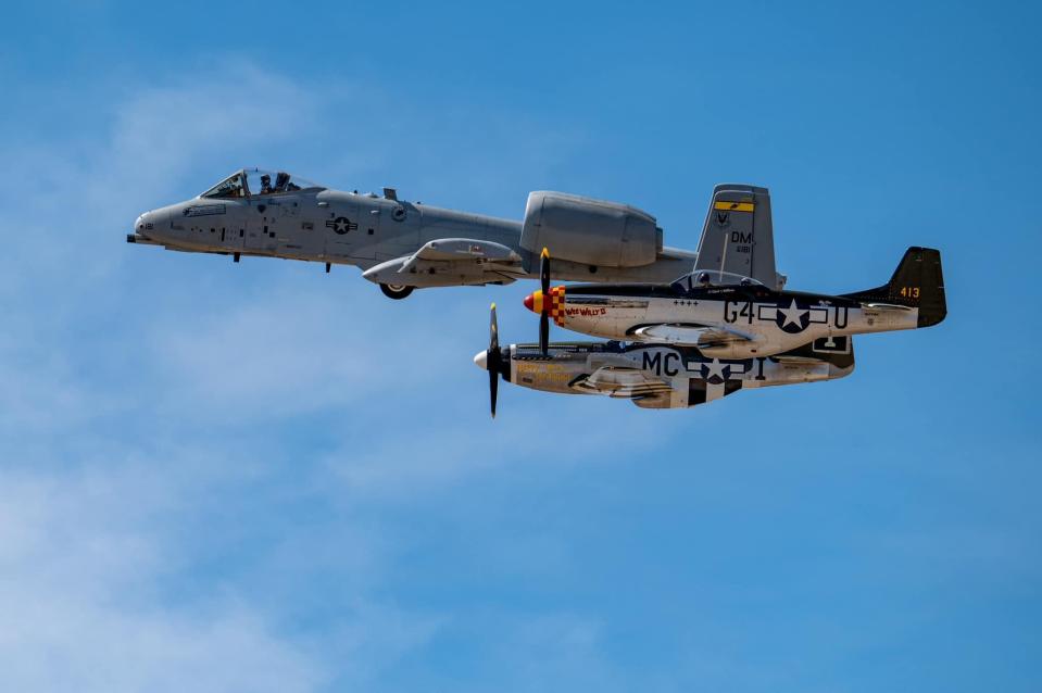 The Air Force’s A-10C Thunderbolt II Demonstration Team will perform at the 20th Annual Apple Valley Airshow and NAPA Auto Parts Car Show on Saturday, Oct. 7.