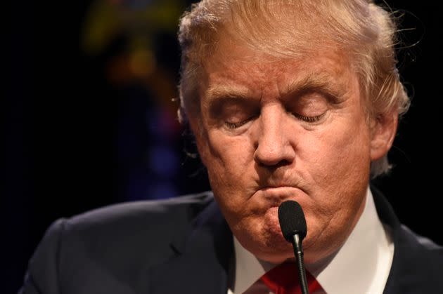 Trump speaks at a 2015 rally in Las Vegas.