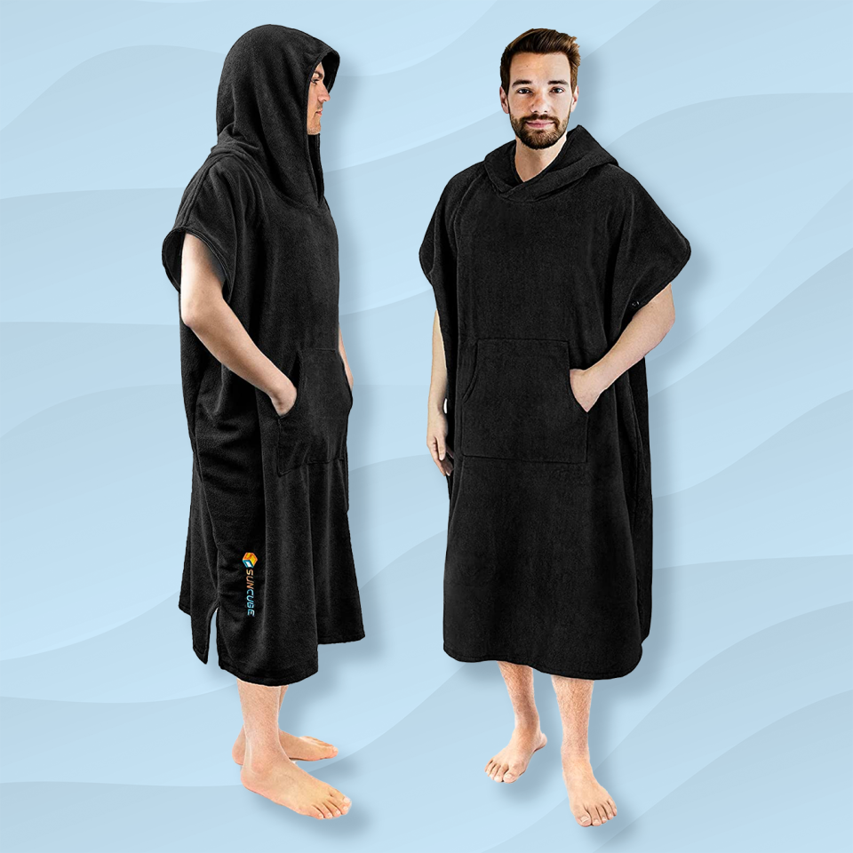the sun sube black changing poncho