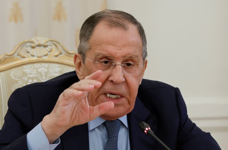 El ministro de Asuntos Exteriores ruso, Serguéi Lavrov, en Moscú