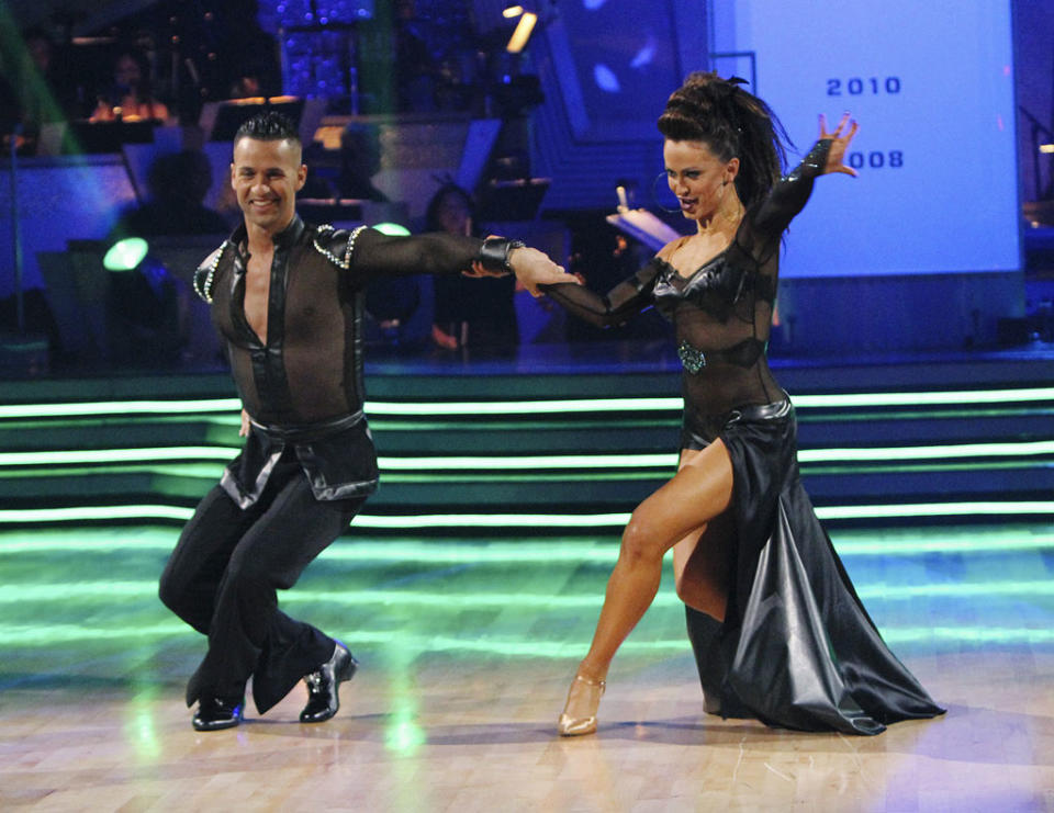 Karina Smirnoff and Mike "The Situation" Sorrentino perform on "Dancing with the Stars."