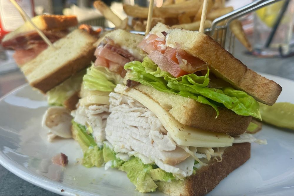 Yard House turkey club sandwich