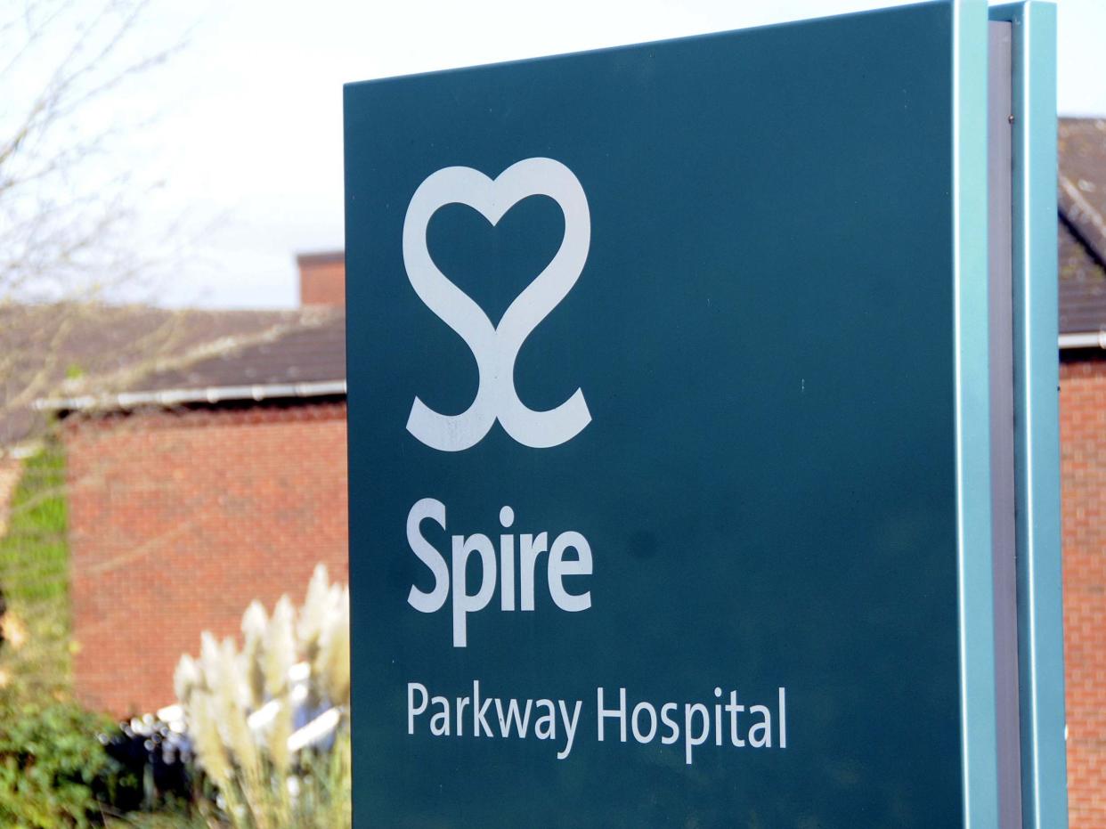 File photo dated 08/11/2012 of Spire Parkway Hospital in Solihull, West Midlands where Habib Rahman is alleged to have performed unnecessary or inappropriate shoulder surgeries: PA