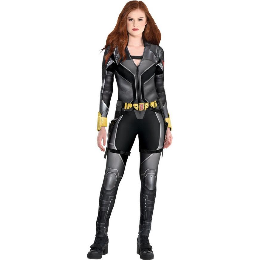 <p><a href="https://www.partycity.com/adult-black-widow-costume---black-widow-movie-P889612.html?dwvar_P889612_size=Small&cgid=undefined" rel="nofollow noopener" target="_blank" data-ylk="slk:Shop Now;elm:context_link;itc:0;sec:content-canvas" class="link ">Shop Now</a></p><p>Black Widows</p><p>partycity.com</p><p>$50.00</p><span class="copyright">Marvel</span>