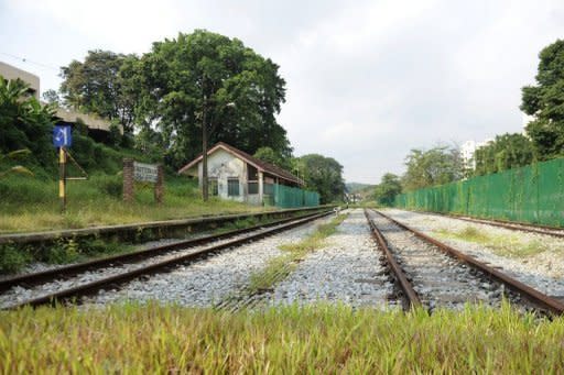 The Bukit Timah Railway Station, an art deco-style former train terminal in Singapore built in the 1930s, pictured January 1, which will be preserved as a national monument along the city state's Green Corridor. The stretch of lush greenery runs from the shadows of skyscrapers to the border with Malaysia, all that's left of the railway taken over by Singapore from its neighbour in mid-2011