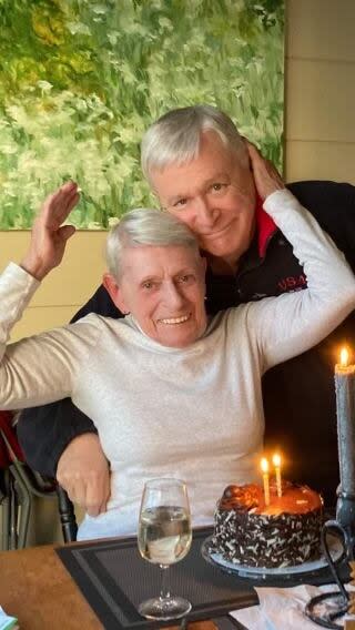 Ken and Sally Clark celebrating her birthday in 2022. They've been married almost 60-years.