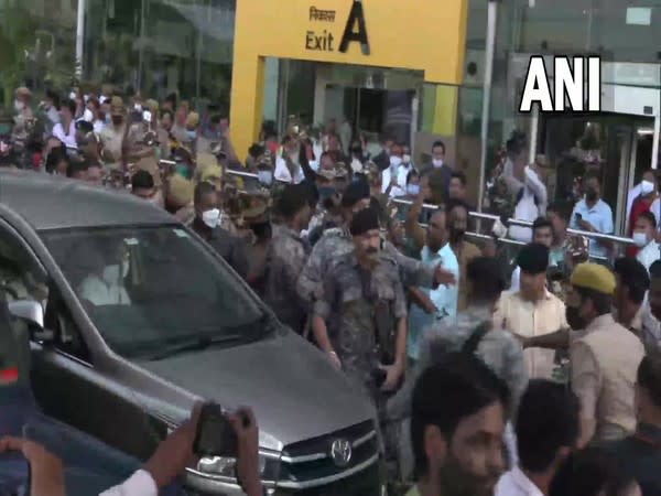 Visuals from Lucknow airport (Photo/ANI)