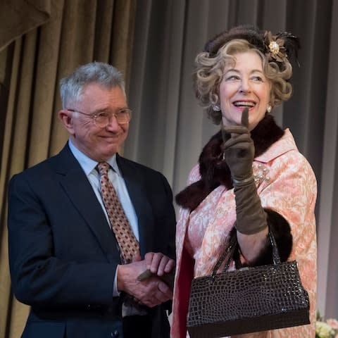 Martin Shaw and Maureen Lipman in The Best Man - Credit: Alastair Muir