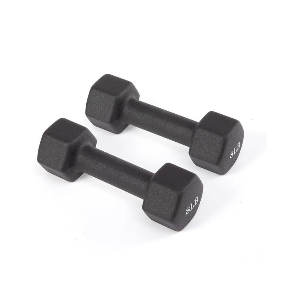 <p><a href="https://shop.womenshealthmag.com/neoprene-dumbbell-pair-1701899336133-211/p" rel="nofollow noopener" target="_blank" data-ylk="slk:Shop Now;elm:context_link;itc:0;sec:content-canvas" class="link ">Shop Now</a></p><p>Neoprene Dumbbell (Pair)</p><p>womenshealthmag.com</p><p>$14.99</p>