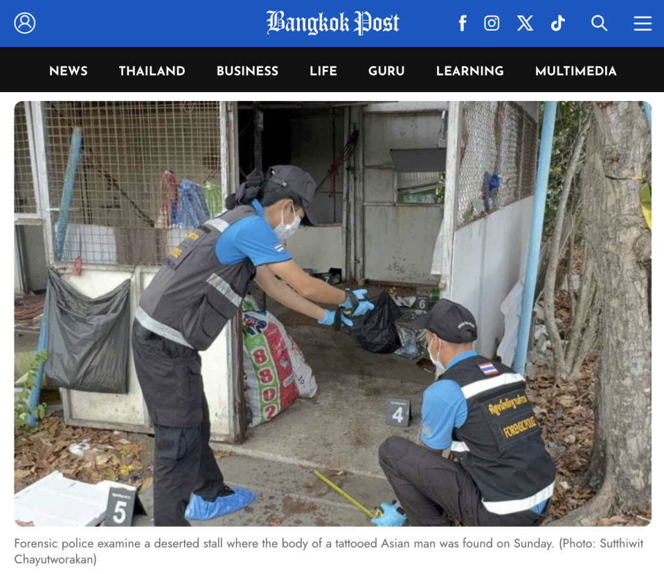 泰國近日發生一起槍擊命案，刑事局證實死者為台灣在逃通緝犯。翻攝網站