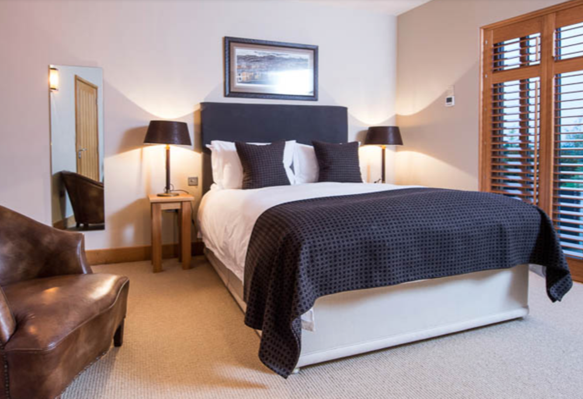 Stay in one of the eight stylishly understated rooms, complete with Melin Tregwynt textiles (The Hardwick)