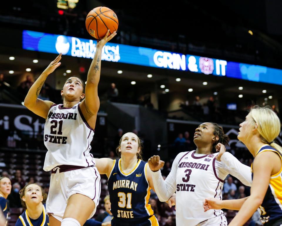 The Missouri State Lady Bears take on the Murray State Racers on Friday, Feb. 17, 2023.