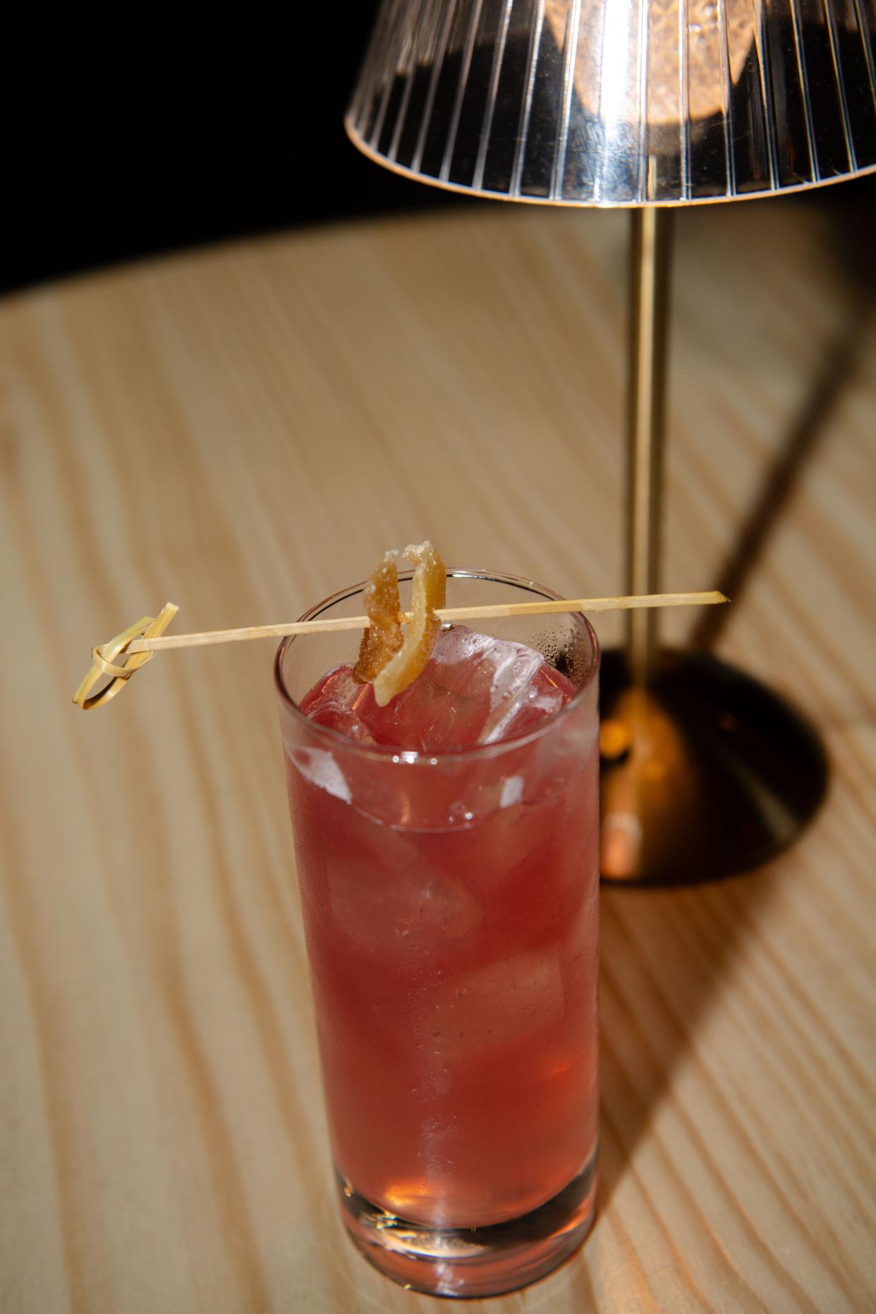 The hibiscus heartbreaker from Cultivated Cocktails has their Asheville Vodka and Asheville Ginger Cordial, lime juice, ginger vanilla syrup, ginger hibiscus shrub, and hibiscus lavender ginger beer.